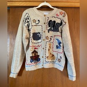 Vintage hand embroidered sweater